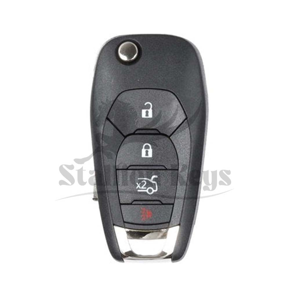 2016-2019 Chevrolet Cruze / 4-Button Flip Key / PN: 5933402 / LXP-T004 / XL8 / 433 MHz / AFTERMARKET 2016-2019 Chevrolet Cruze / 4-Button Flip Key / PN: 5933402 / LXP-T004 / XL8 / 433 MHz / AFTERMARKET